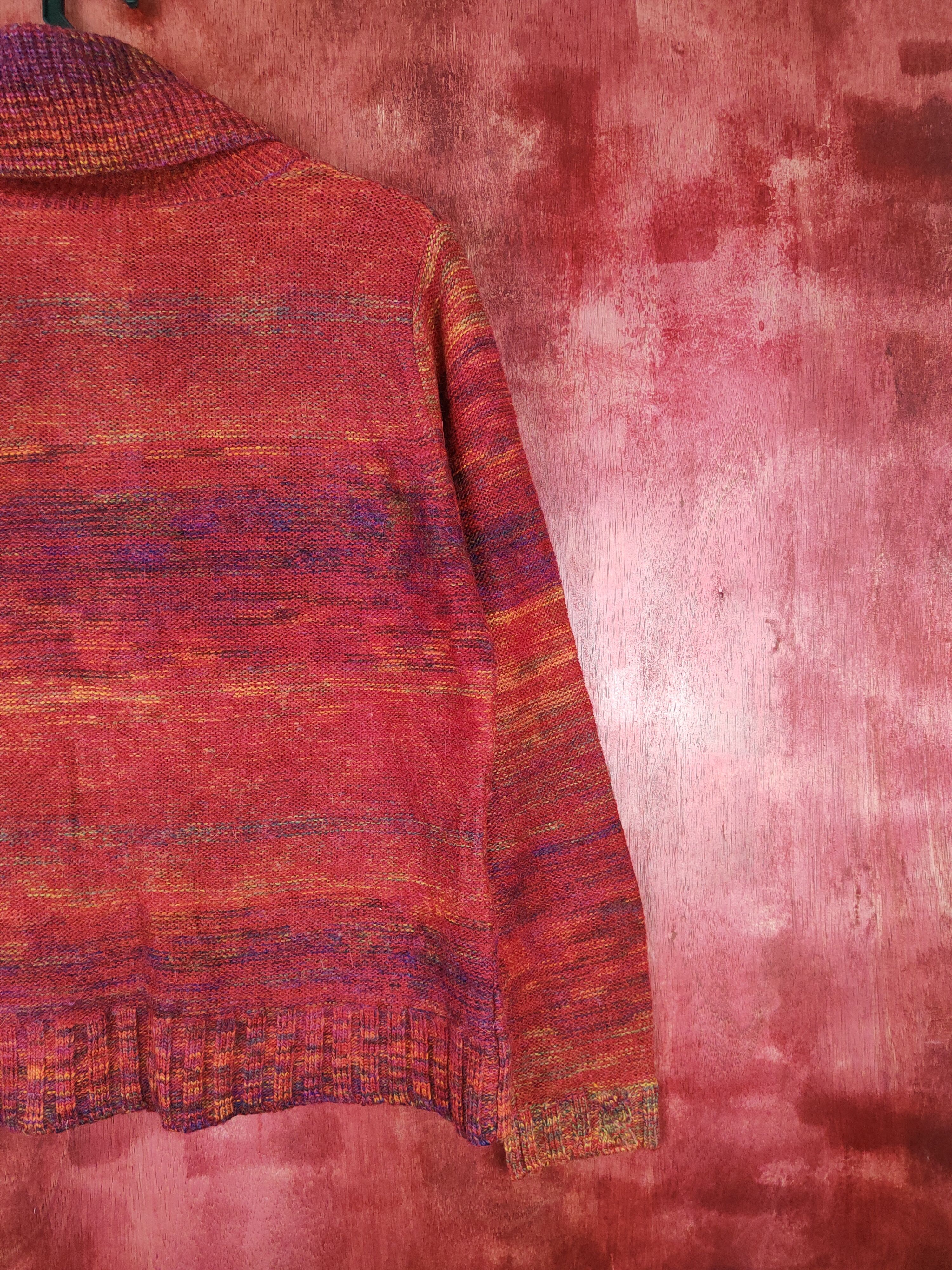 Japanese Brand Tina Lisa Red Knitwear cardigan japan #5260 Size M / US 6-8 / IT 42-44 - 9 Thumbnail