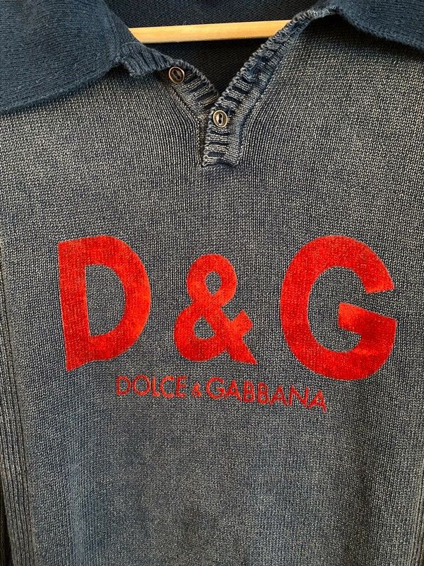 Dolce & Gabbana Dolce & Gabbana Sweater Denim Effect Size M / US 6-8 / IT 42-44 - 10 Thumbnail