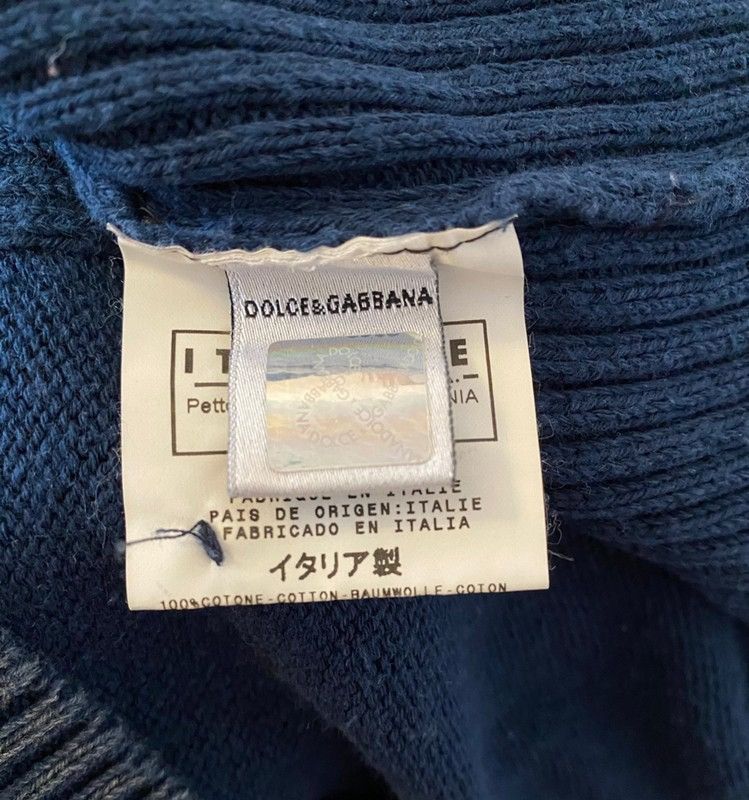 Dolce & Gabbana Dolce & Gabbana Sweater Denim Effect Size M / US 6-8 / IT 42-44 - 11 Thumbnail