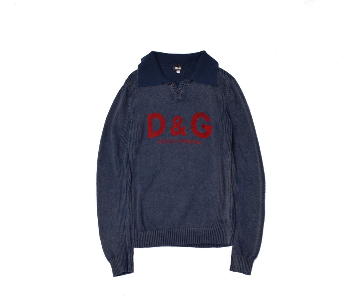 Dolce & Gabbana Dolce & Gabbana Sweater Denim Effect Size M / US 6-8 / IT 42-44 - 1 Thumbnail