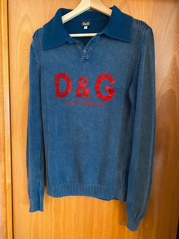 Dolce & Gabbana Dolce & Gabbana Sweater Denim Effect Size M / US 6-8 / IT 42-44 - 5 Thumbnail