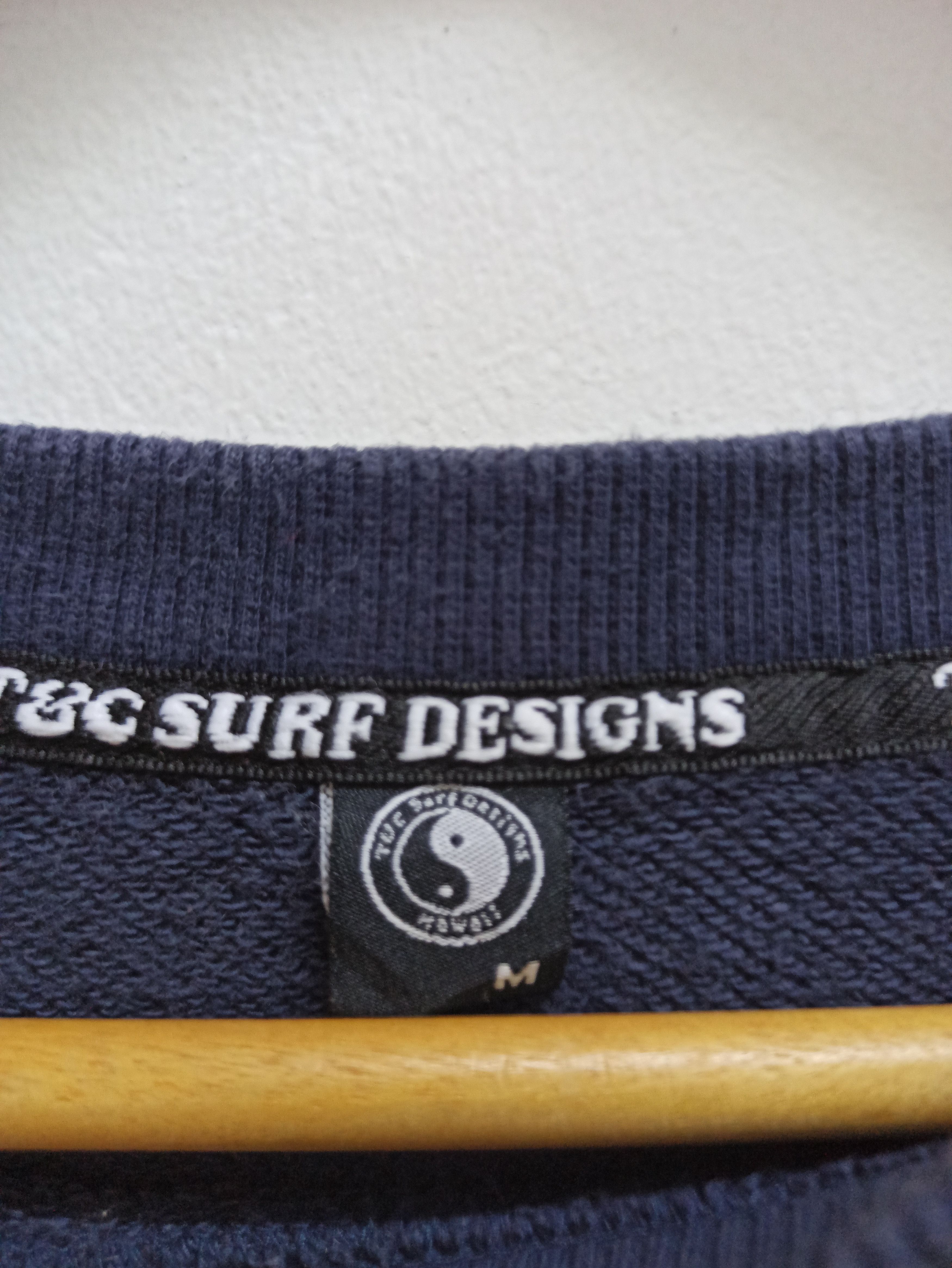 Japanese Brand Rare🔥 T&C Surf Design Rose Logo Sweatshirt Crewneck (c36) Size US M / EU 48-50 / 2 - 5 Thumbnail