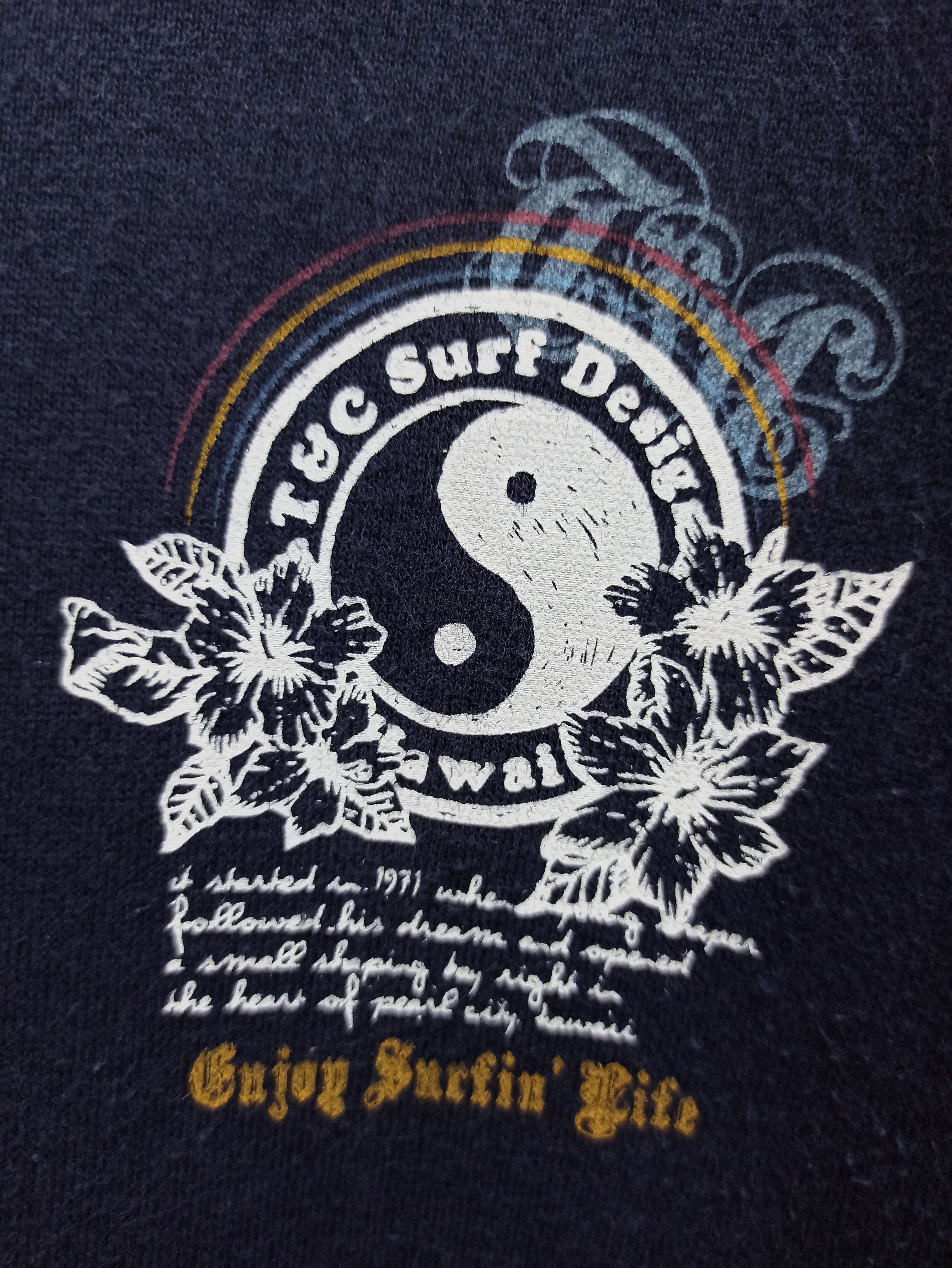 Japanese Brand Rare🔥 T&C Surf Design Rose Logo Sweatshirt Crewneck (c36) Size US M / EU 48-50 / 2 - 4 Thumbnail