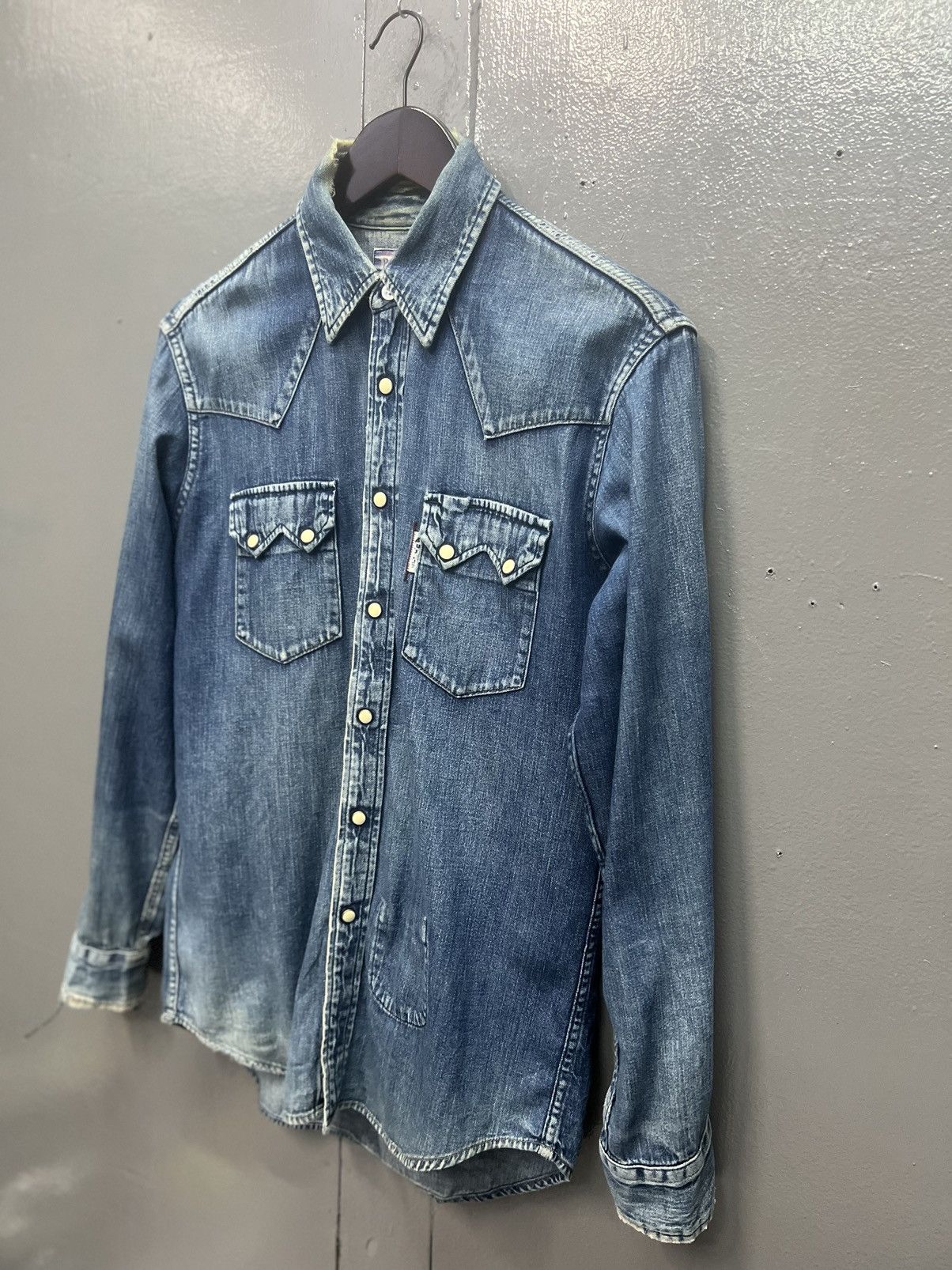 Blue Blue Japan × Vintage VINTAGE🔥BLUE BLUE JAPAN PEARL SNAP BUTTON SHIRT Size US M / EU 48-50 / 2 - 4 Thumbnail