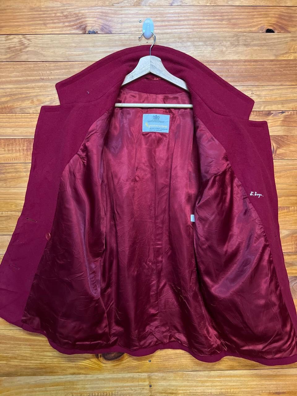 Aquascutum AQUASCUTUM WOOL RED BLAZER MADE IN ENGLAND Size 42S - 12 Thumbnail