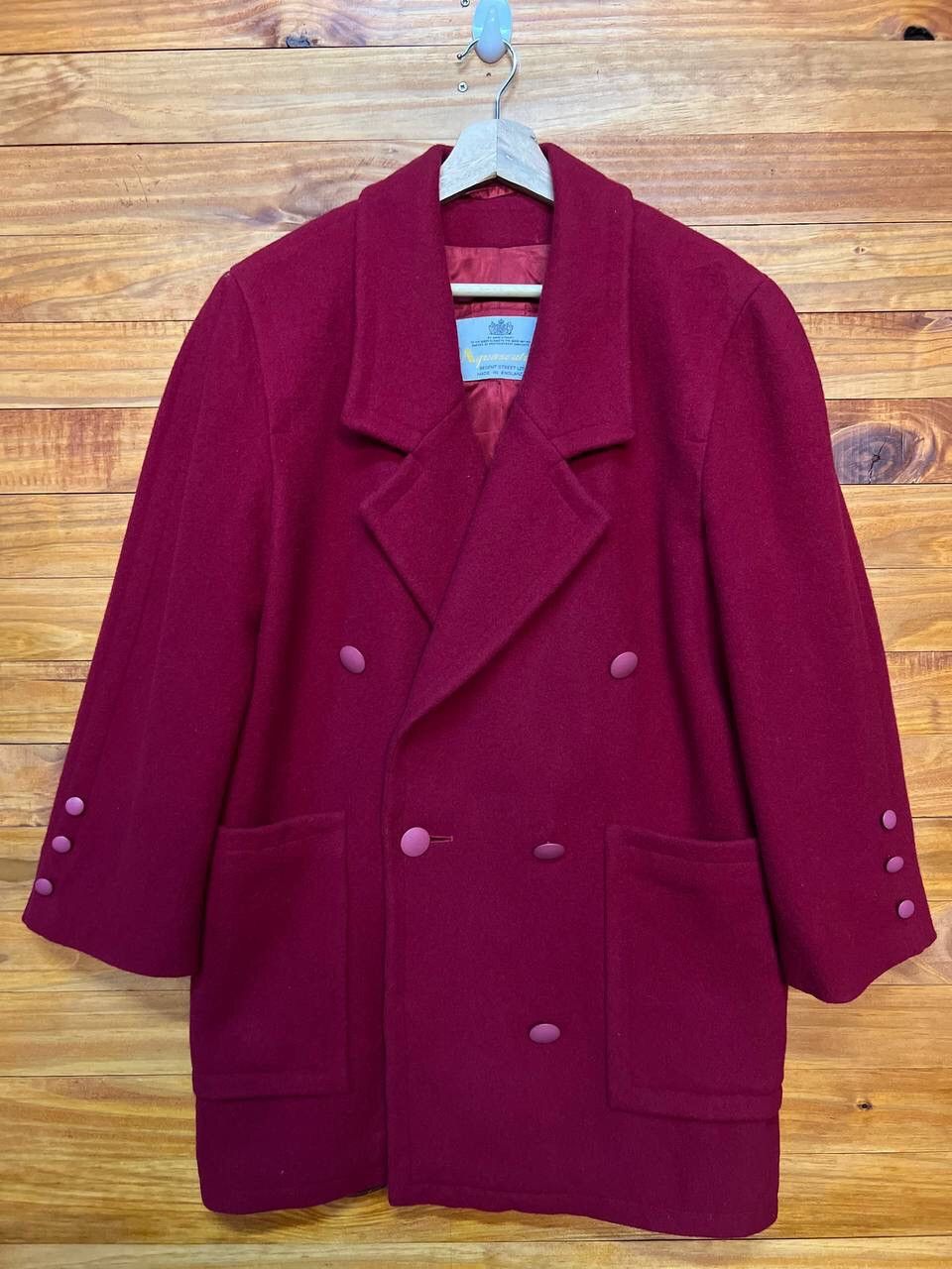 Aquascutum AQUASCUTUM WOOL RED BLAZER MADE IN ENGLAND Size 42S - 1 Thumbnail