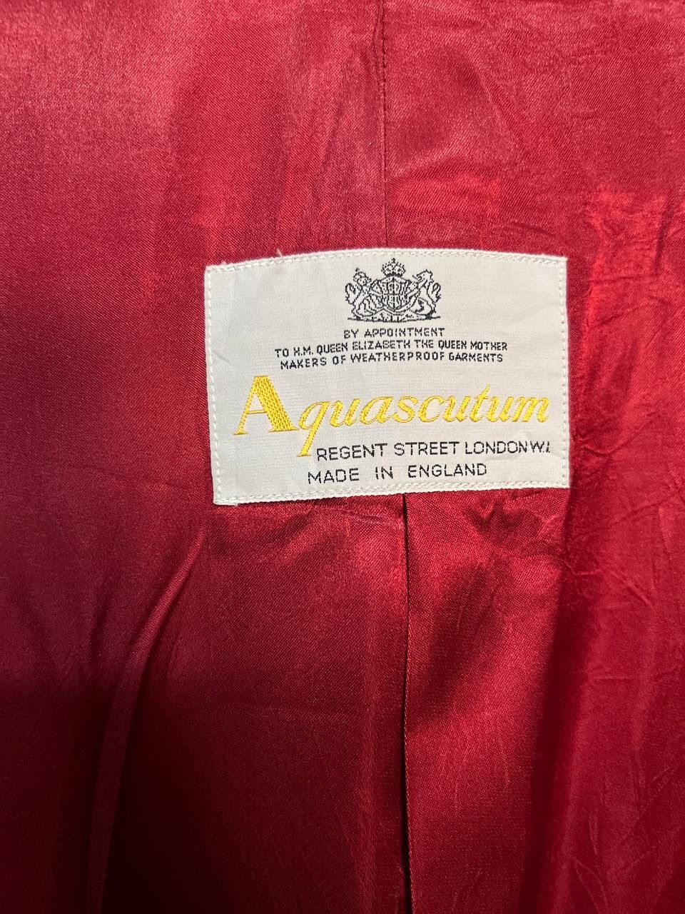 Aquascutum AQUASCUTUM WOOL RED BLAZER MADE IN ENGLAND Size 42S - 15 Thumbnail