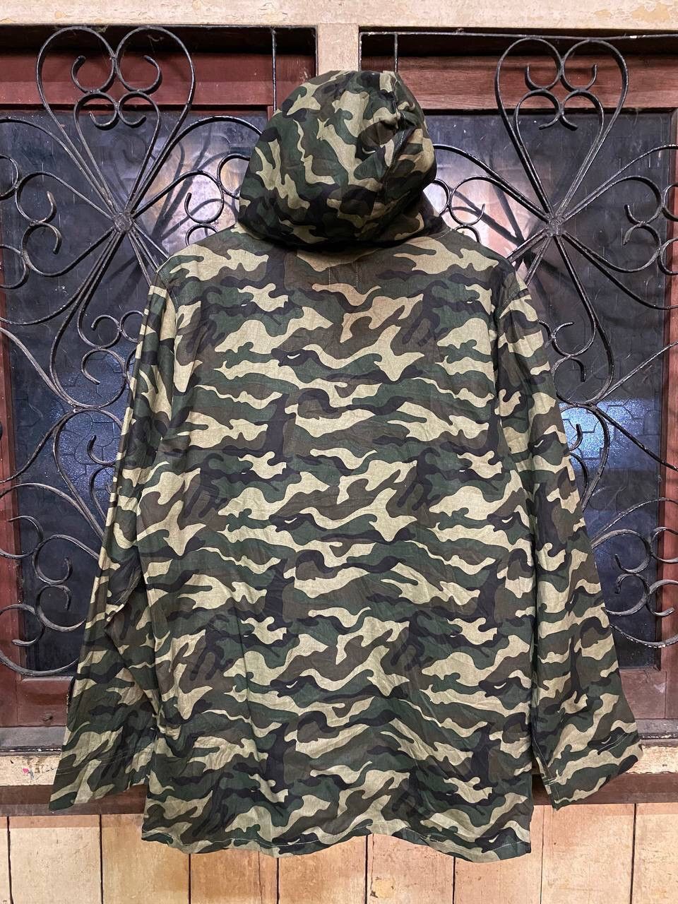 Japanese Brand MEN HOODIE ARMY CAMO JACKET Size US L / EU 52-54 / 3 - 4 Thumbnail