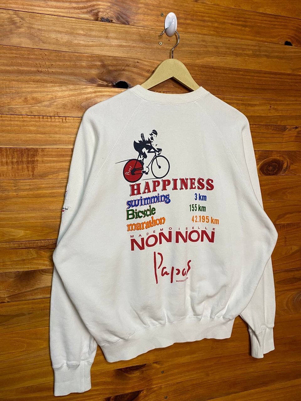 Japanese Brand VINTAGE PAPAS MADEMOISELLE NONNON SWEATSHIRT Size US XL / EU 56 / 4 - 2 Thumbnail