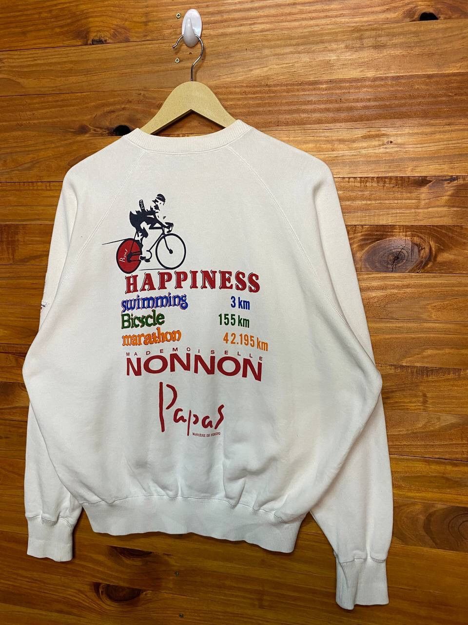 Japanese Brand VINTAGE PAPAS MADEMOISELLE NONNON SWEATSHIRT Size US XL / EU 56 / 4 - 3 Thumbnail