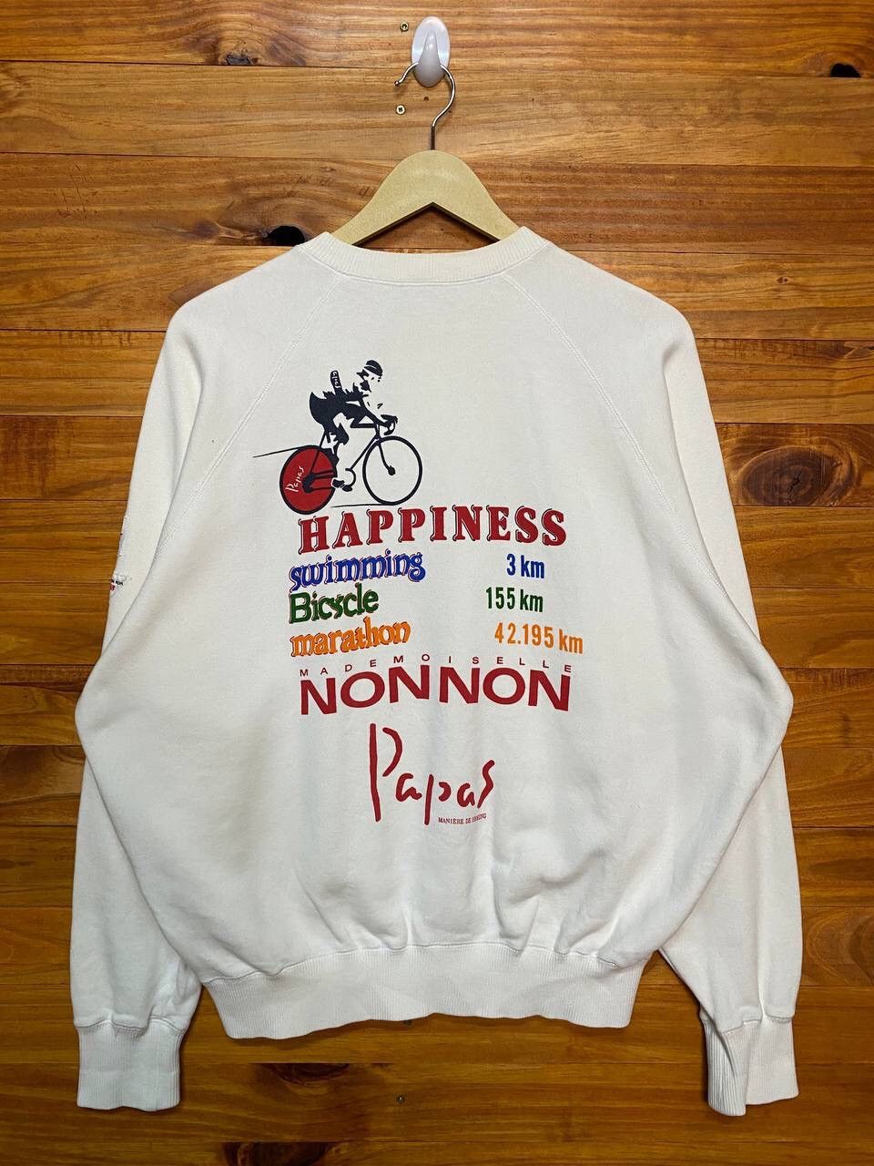 Japanese Brand VINTAGE PAPAS MADEMOISELLE NONNON SWEATSHIRT Size US XL / EU 56 / 4 - 1 Thumbnail