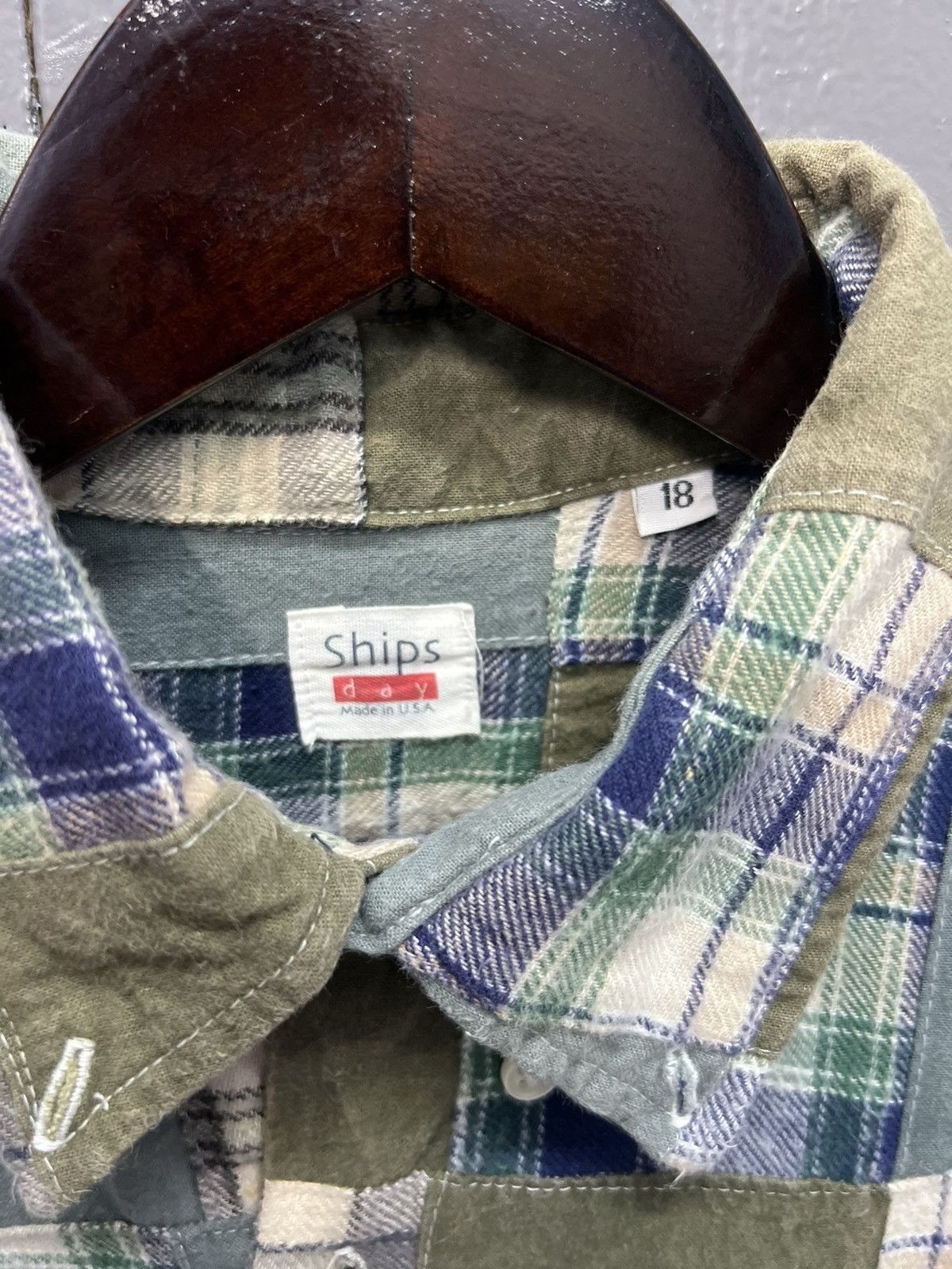 SHIPS VINTAGE SHIPS PATCHWORK BUTTON UP SHIRT Size US S / EU 44-46 / 1 - 4 Thumbnail