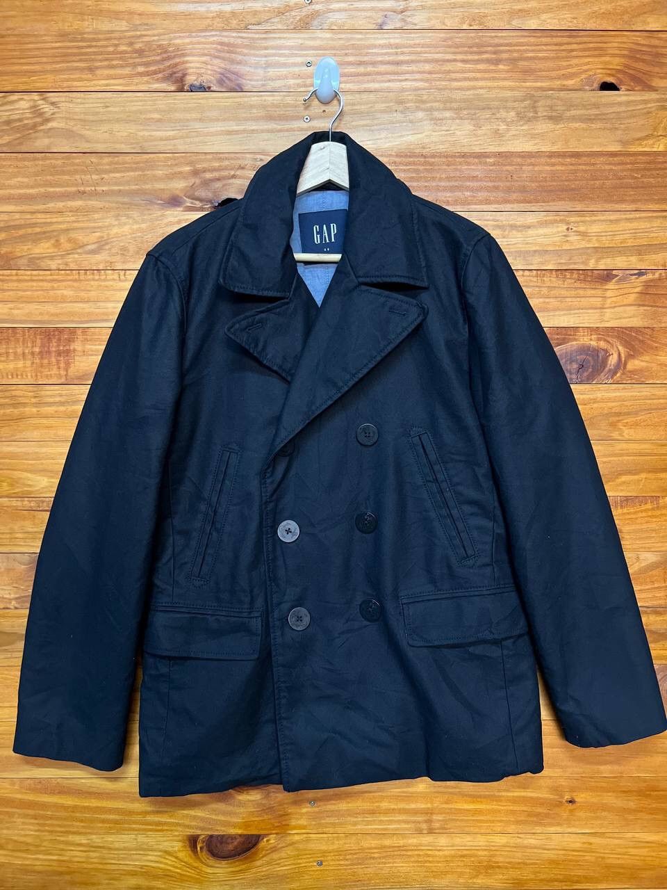 image of Gap Peacoat Breasted Jacket in Dark Navy, Men's (Size XS)