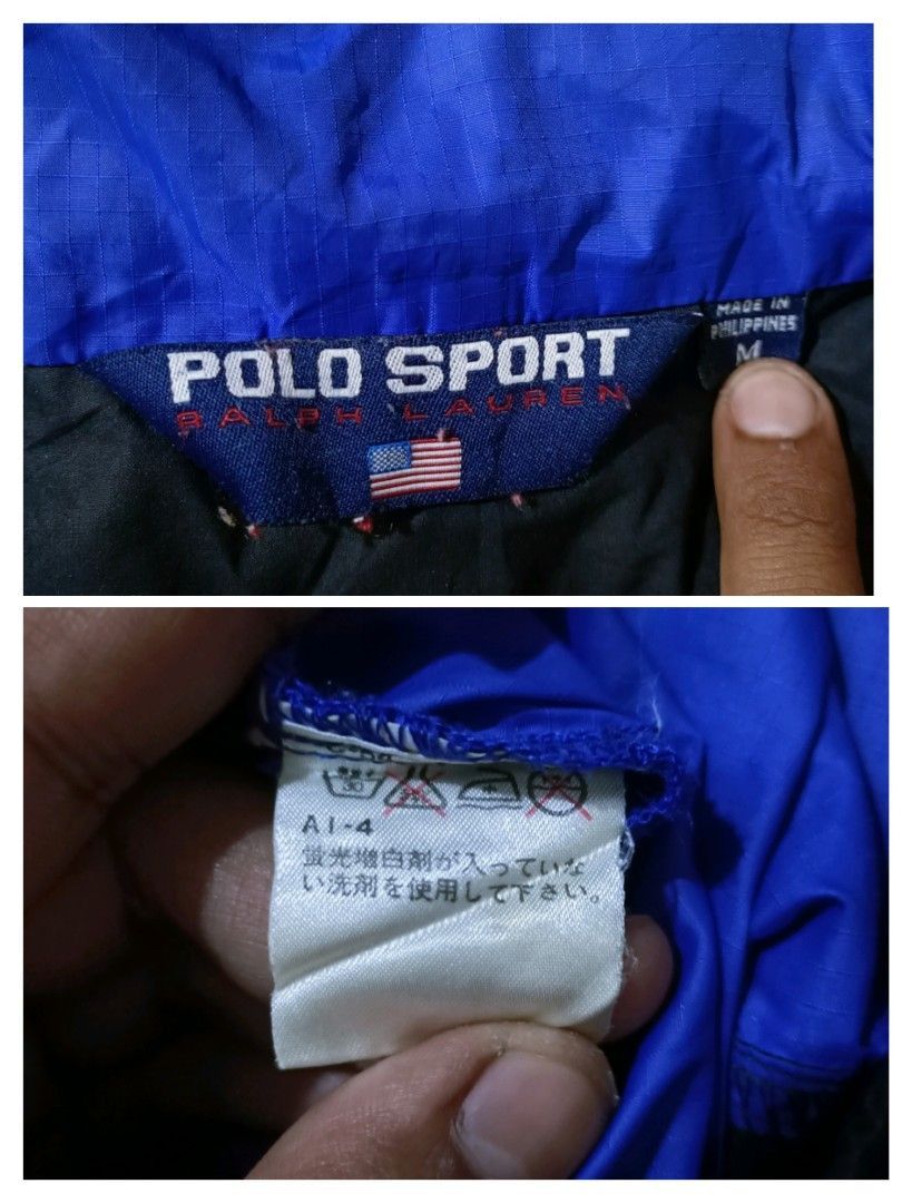 Polo Ralph Lauren × Vintage Vtg. 90s polo sport Ralph Lauren windbreaker hoodie jacket Size US M / EU 48-50 / 2 - 10 Thumbnail