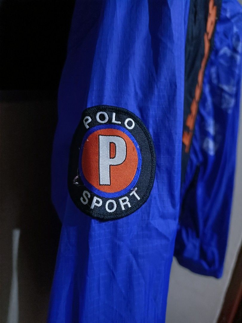 Polo Ralph Lauren × Vintage Vtg. 90s polo sport Ralph Lauren windbreaker hoodie jacket Size US M / EU 48-50 / 2 - 4 Thumbnail