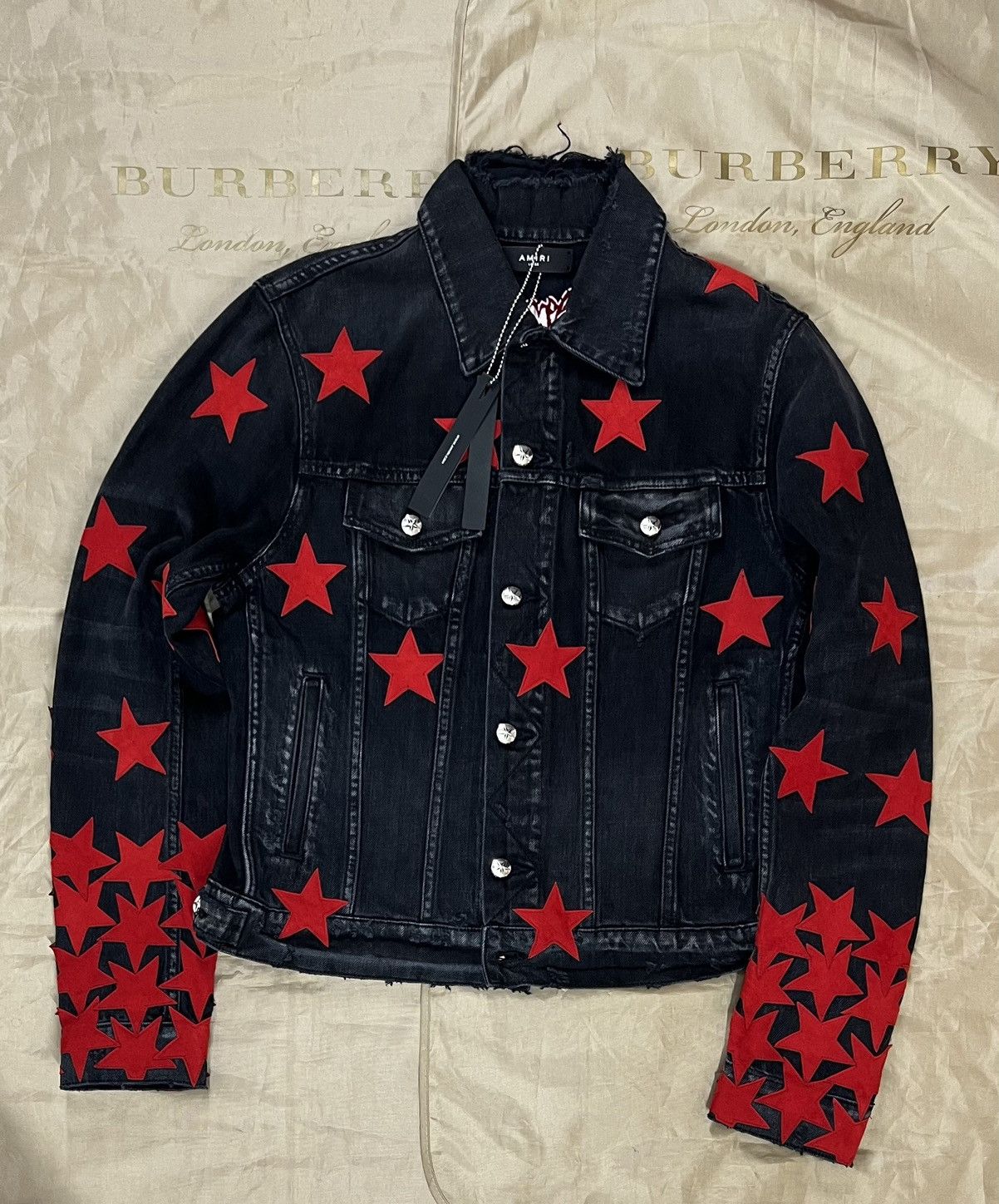 Amiri Amiri Chemist Star Denim Jacket size L $2800 Size US L / EU 52-54 / 3 - 1 Thumbnail