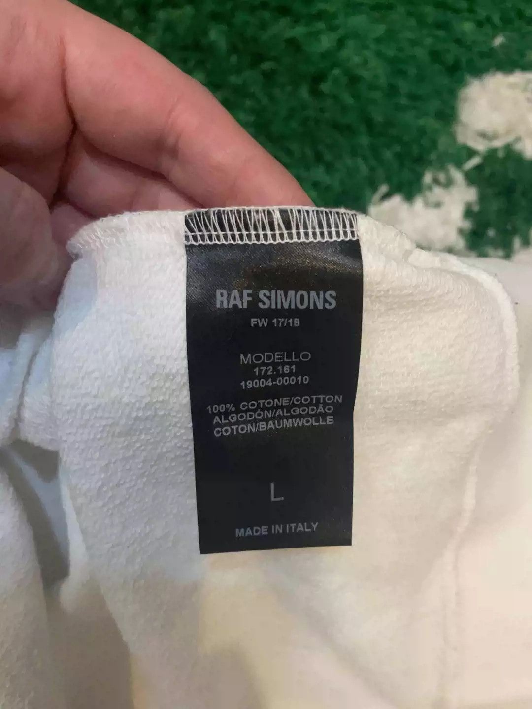 Raf Simons raf simons white red letters graffiti pop-up hoodie Size US L / EU 52-54 / 3 - 5 Thumbnail