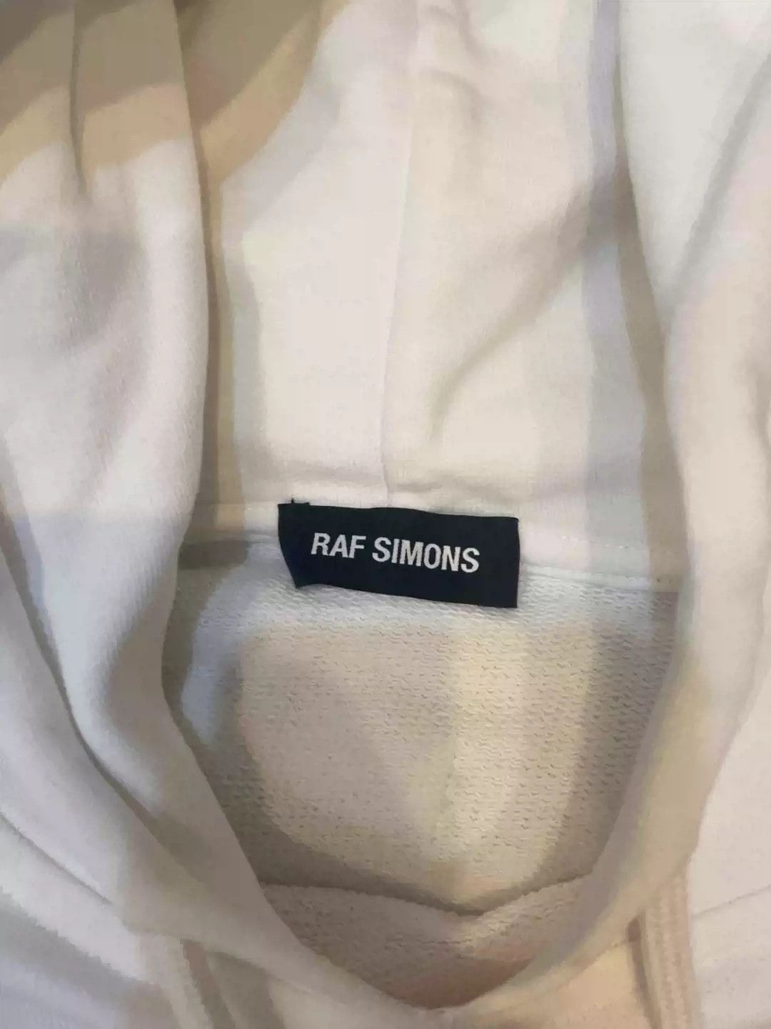 Raf Simons raf simons white red letters graffiti pop-up hoodie Size US L / EU 52-54 / 3 - 4 Thumbnail