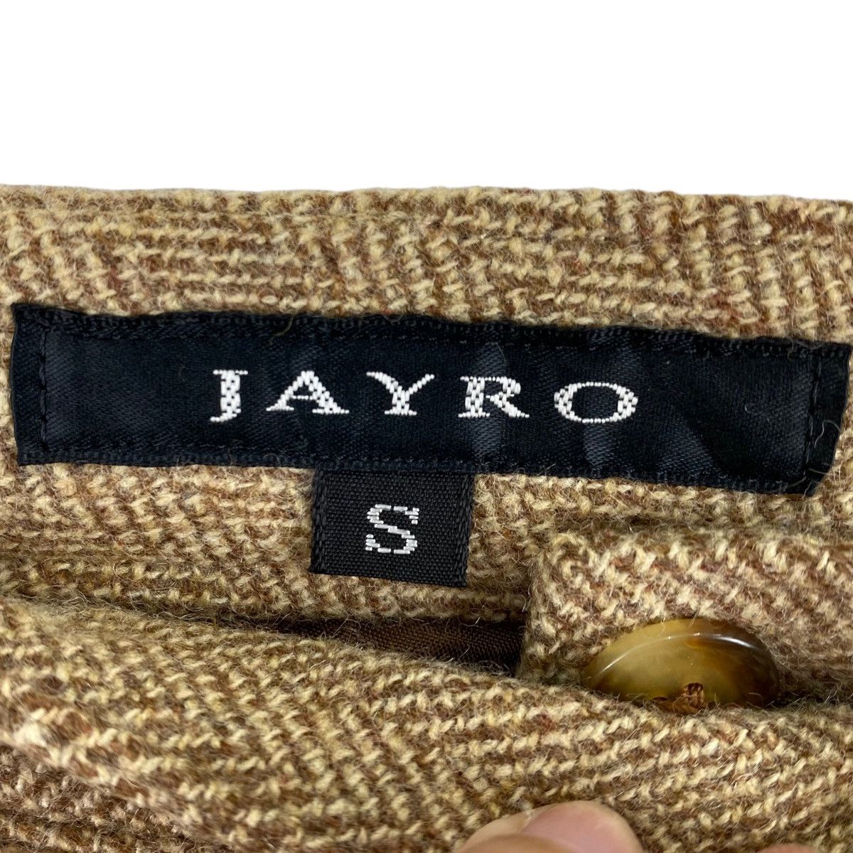 Japanese Brand Vintage 90s JAYRO Japanese Brand Slim Cut Wool Brown Casual Size US 26 / EU 42 - 4 Thumbnail