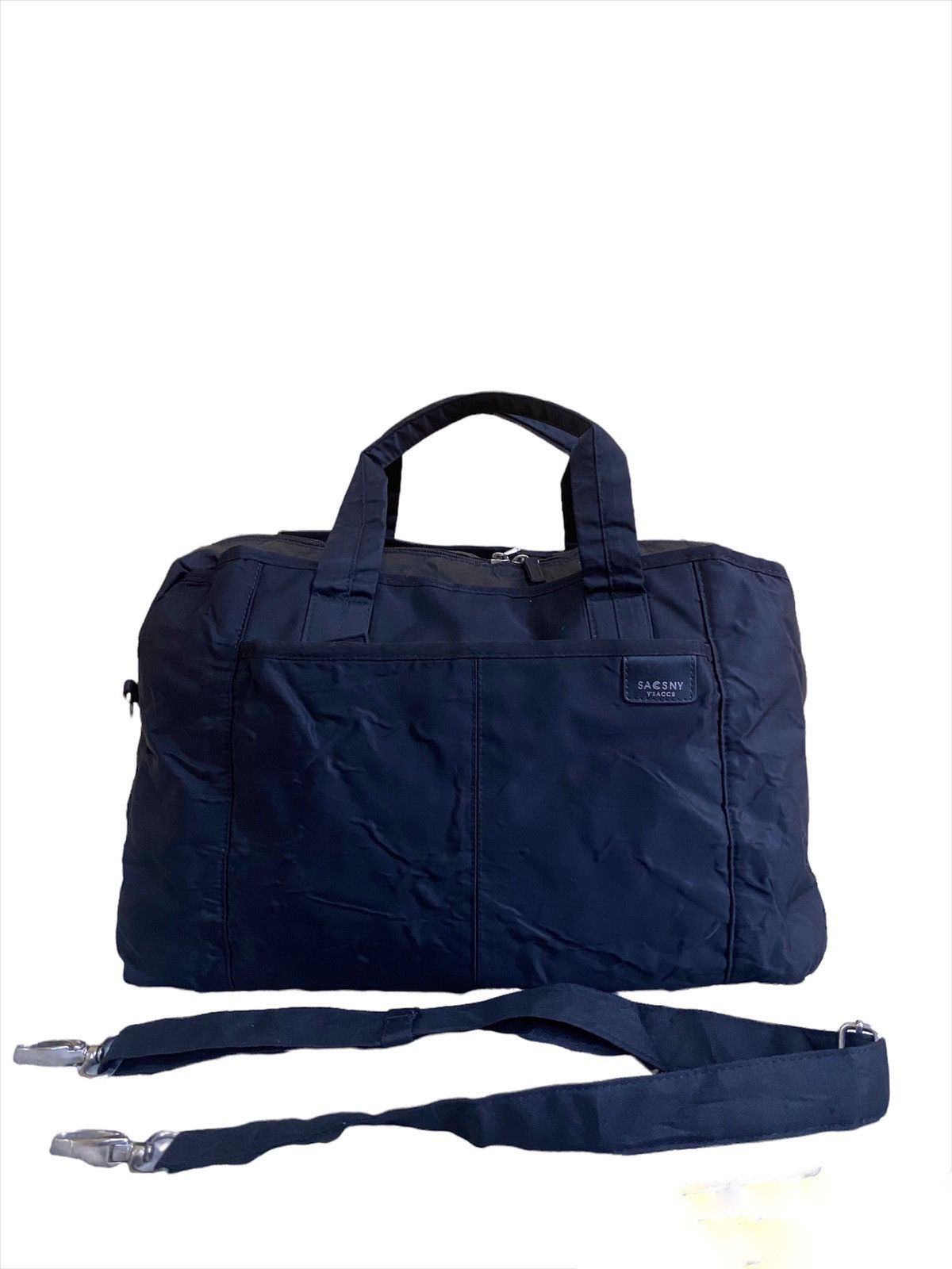 Issey Miyake × Japanese Brand × Yohji Yamamoto Black Y’Saccs By Yohji Yamamoto triagle Travel duffle bag Size ONE SIZE - 1 Thumbnail