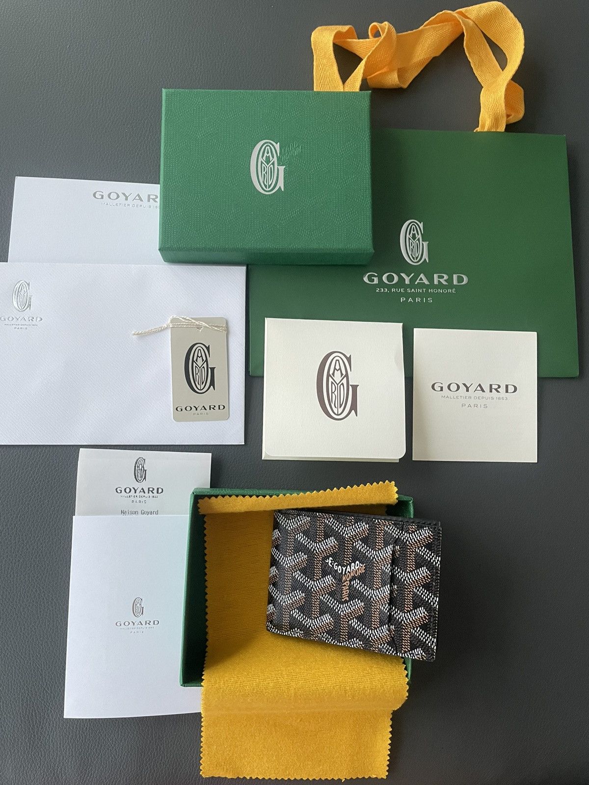 Goyard Rare Limited Edition Brand New Iconic Goyard Logo Wallet Size ONE SIZE - 5 Thumbnail
