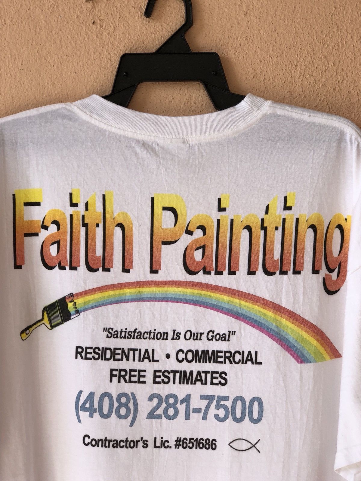 Vintage Vintage Faith Painting Advertising Art Tee Size US XXL / EU 58 / 5 - 2 Thumbnail