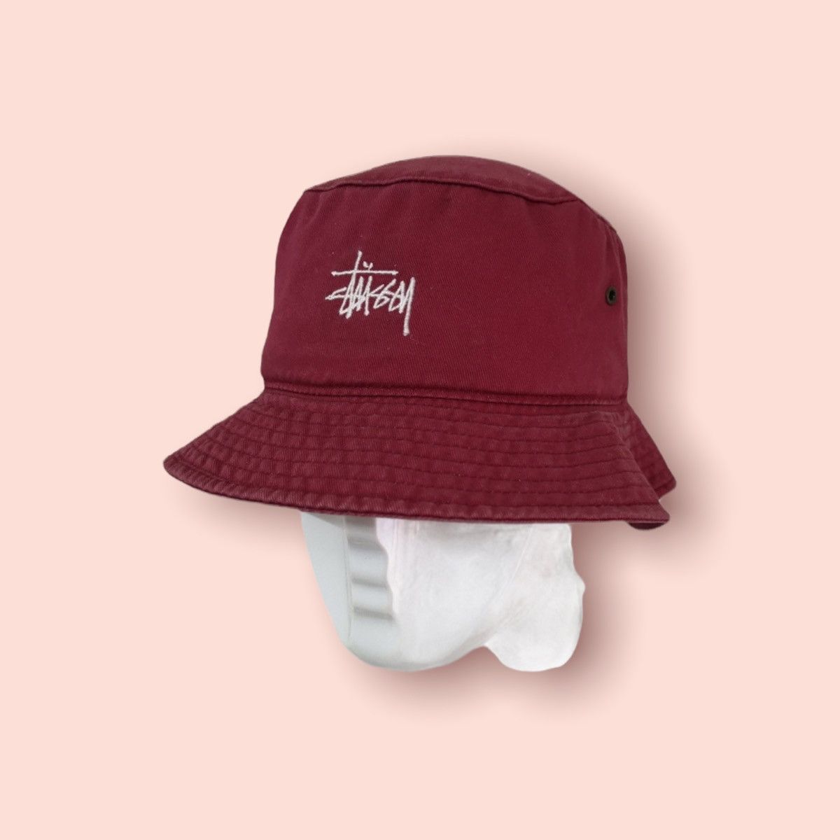 Stussy × Vintage VINTAGE STUSSY COTTON BUCKET HAT Size ONE SIZE - 6 Thumbnail