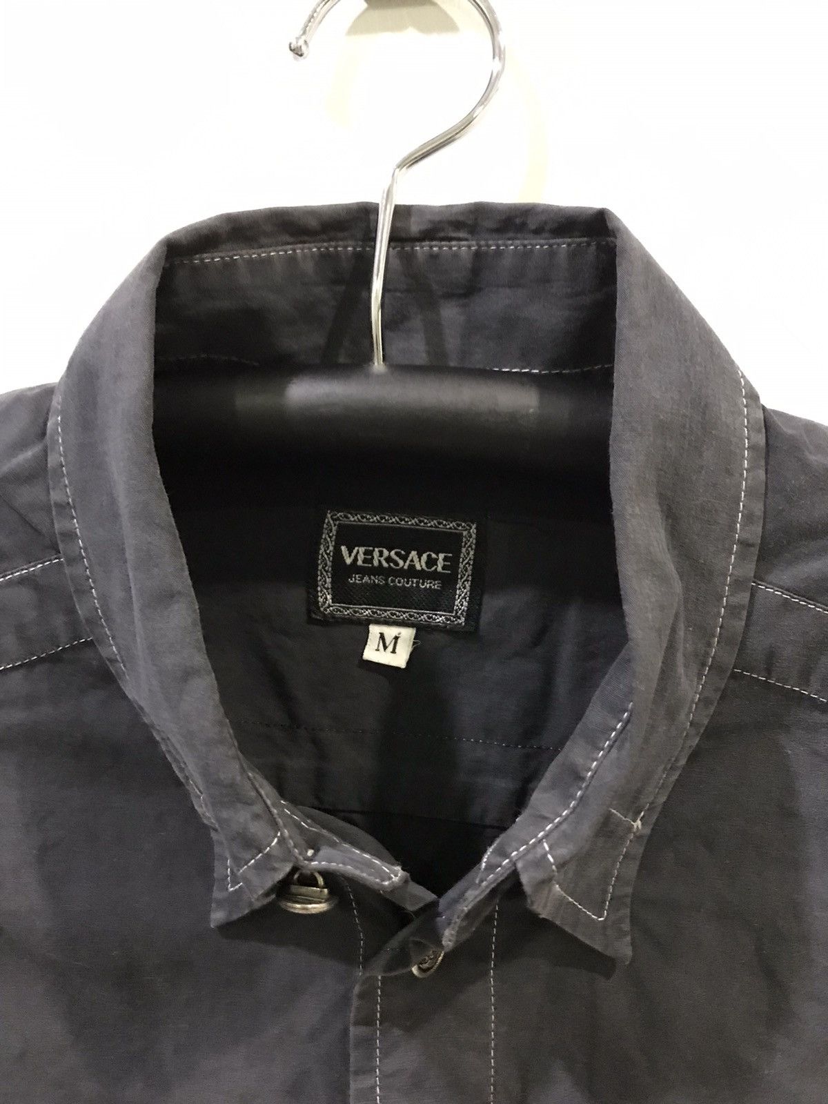 Versace × Vintage VERSACE JEANS COUTURE Button Up Shirt Size US M / EU 48-50 / 2 - 2 Thumbnail