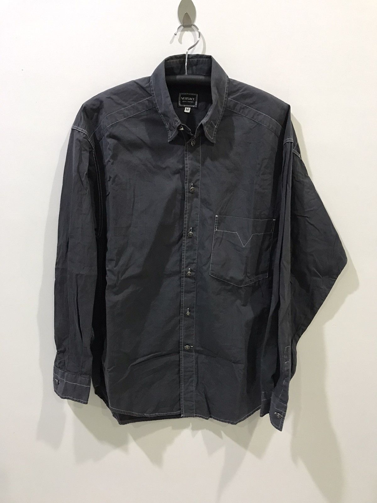 Versace × Vintage VERSACE JEANS COUTURE Button Up Shirt Size US M / EU 48-50 / 2 - 1 Thumbnail