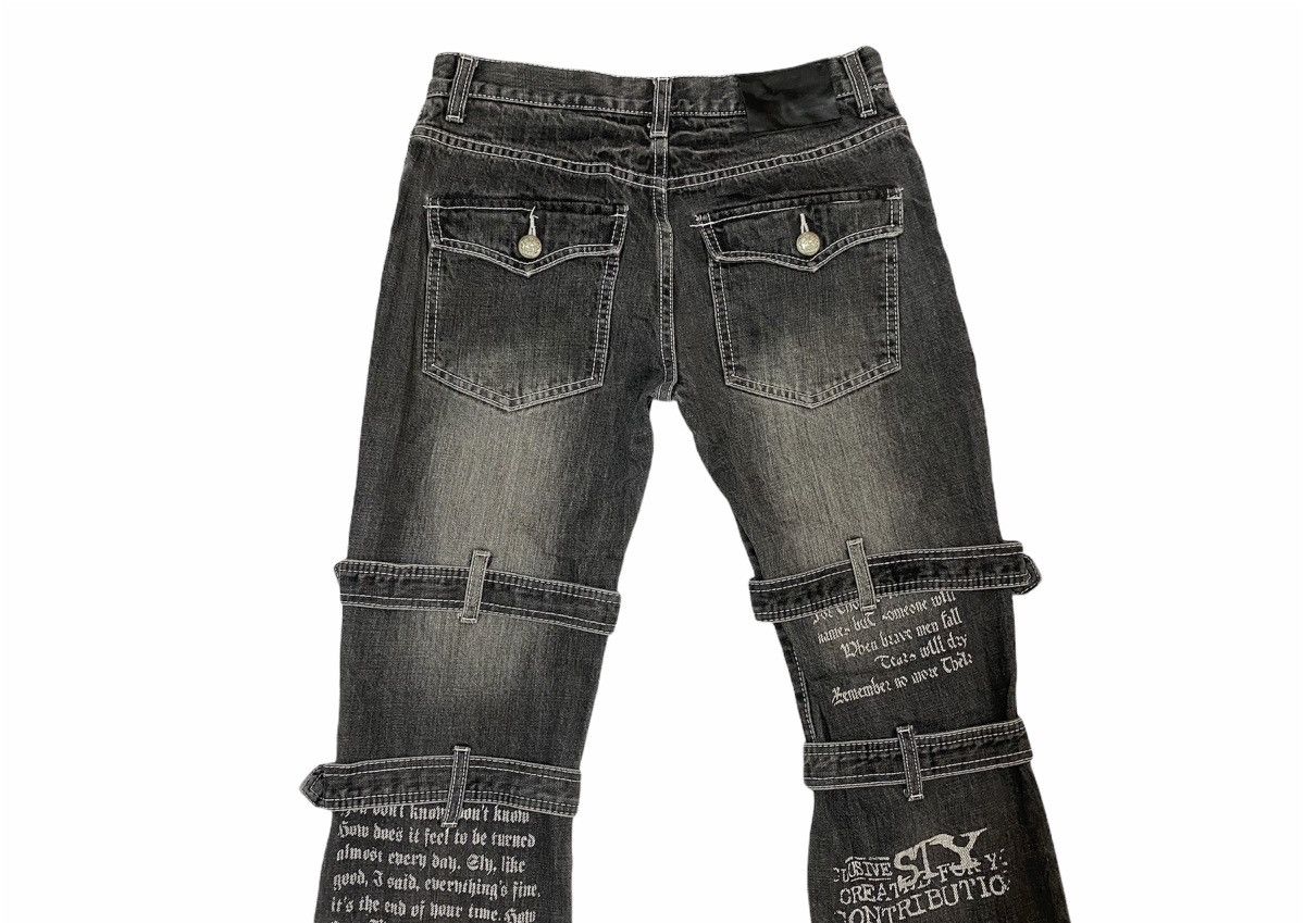 Japanese Brand × Vintage Japanese Poem Tactical Bondage Strap Adjustable Leg Denim Size US 30 / EU 46 - 5 Thumbnail
