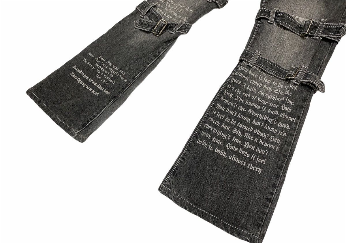 Japanese Brand × Vintage Japanese Poem Tactical Bondage Strap Adjustable Leg Denim Size US 30 / EU 46 - 8 Thumbnail
