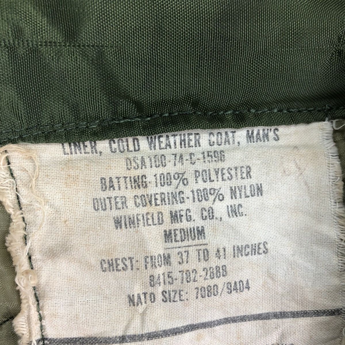 Vintage Vintage 70's US Military in Vietnam War Era Liner Jacket Size US XXL / EU 58 / 5 - 13 Thumbnail