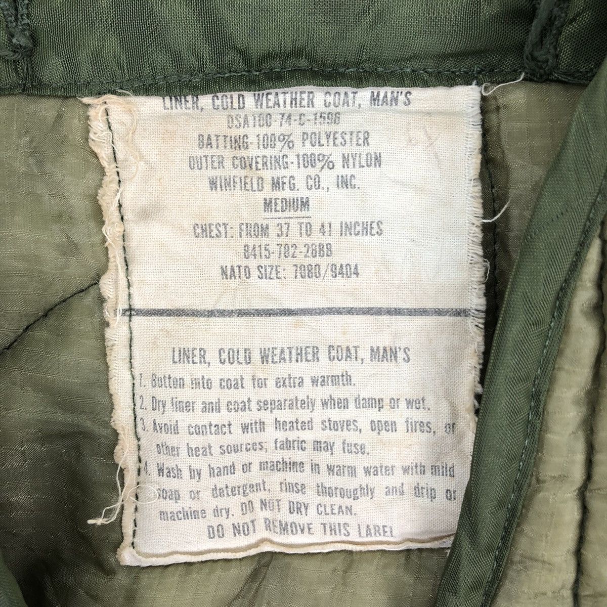 Vintage Vintage 70's US Military in Vietnam War Era Liner Jacket Size US XXL / EU 58 / 5 - 12 Thumbnail