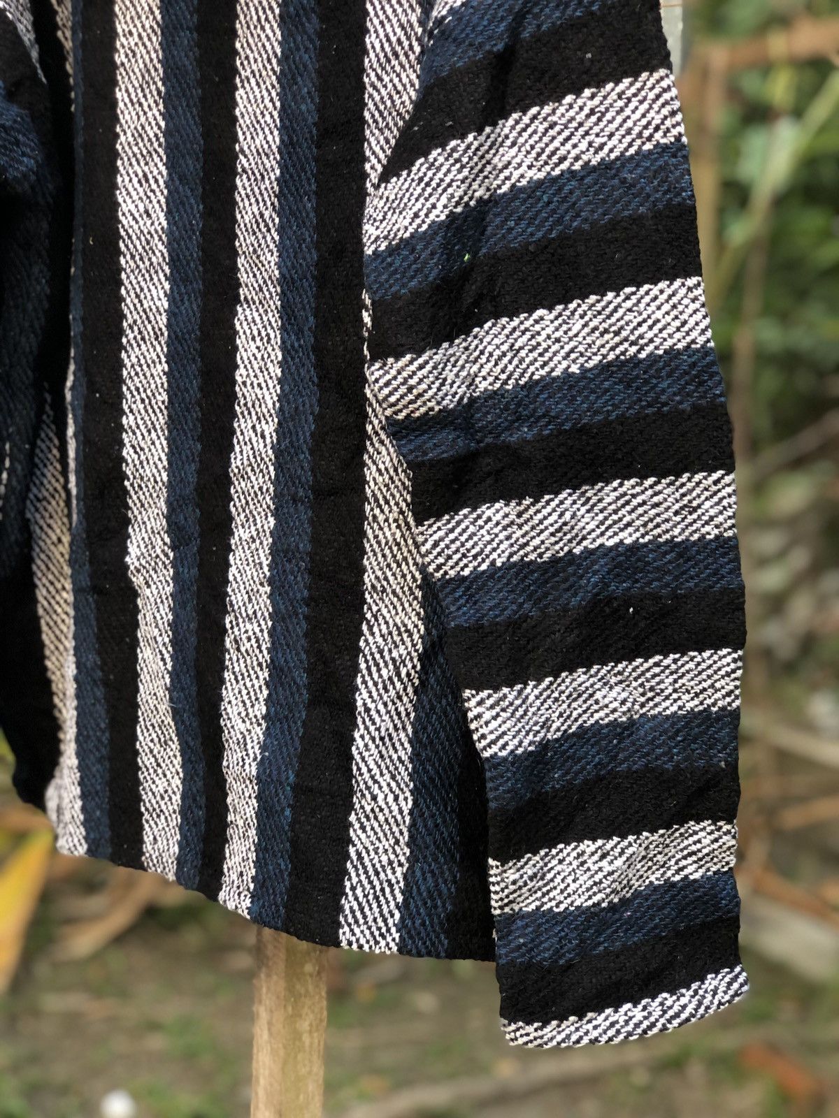 Mexicana Vintage 90's Baja Mexican Striped Pullover Sweater Hoodie Size US XXL / EU 58 / 5 - 6 Thumbnail