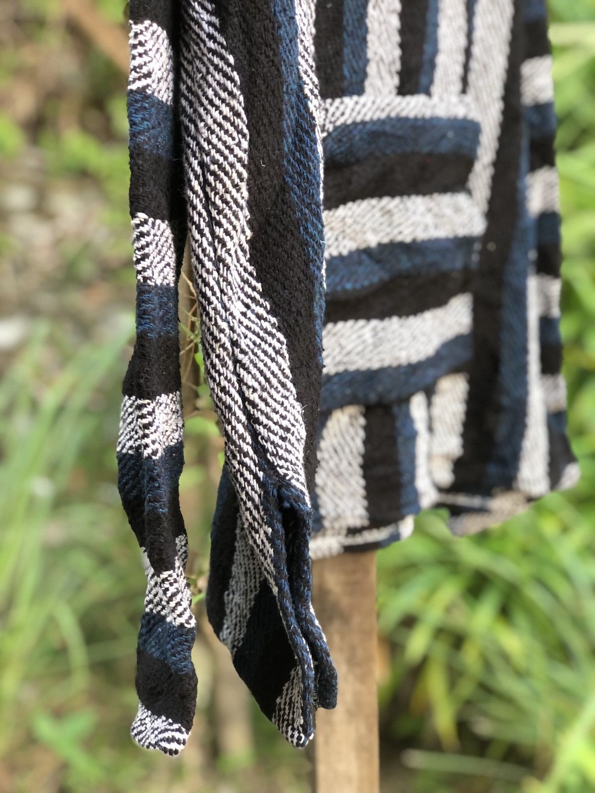 Mexicana Vintage 90's Baja Mexican Striped Pullover Sweater Hoodie Size US XXL / EU 58 / 5 - 3 Thumbnail