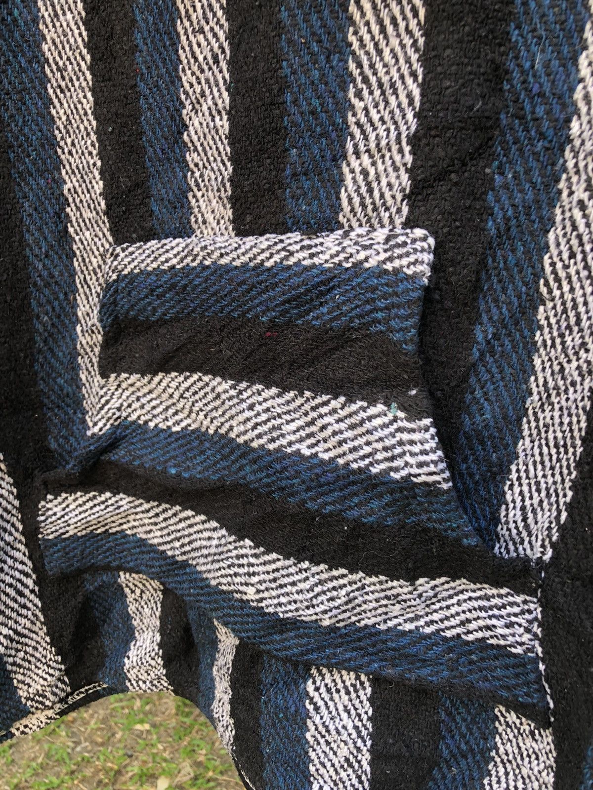 Mexicana Vintage 90's Baja Mexican Striped Pullover Sweater Hoodie Size US XXL / EU 58 / 5 - 8 Thumbnail