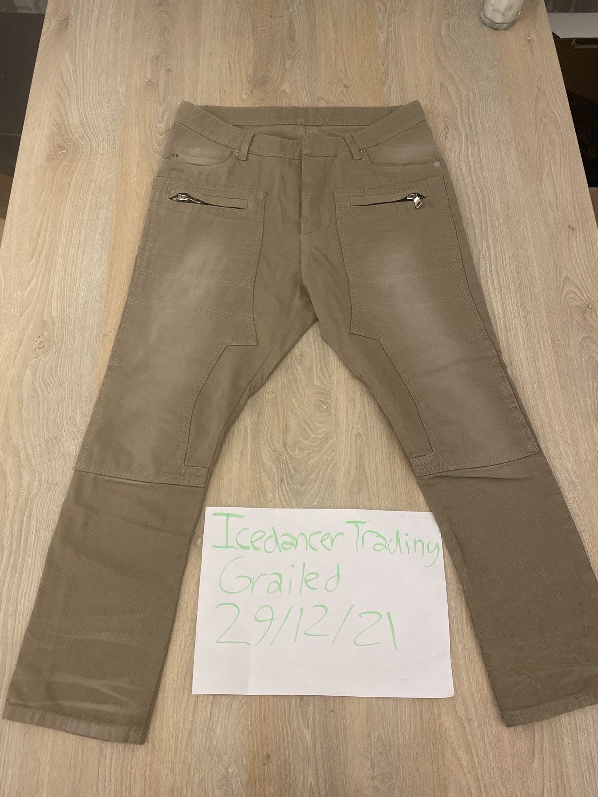 Balmain Tan Cropped Pants Size US 28 / EU 44 - 17 Thumbnail