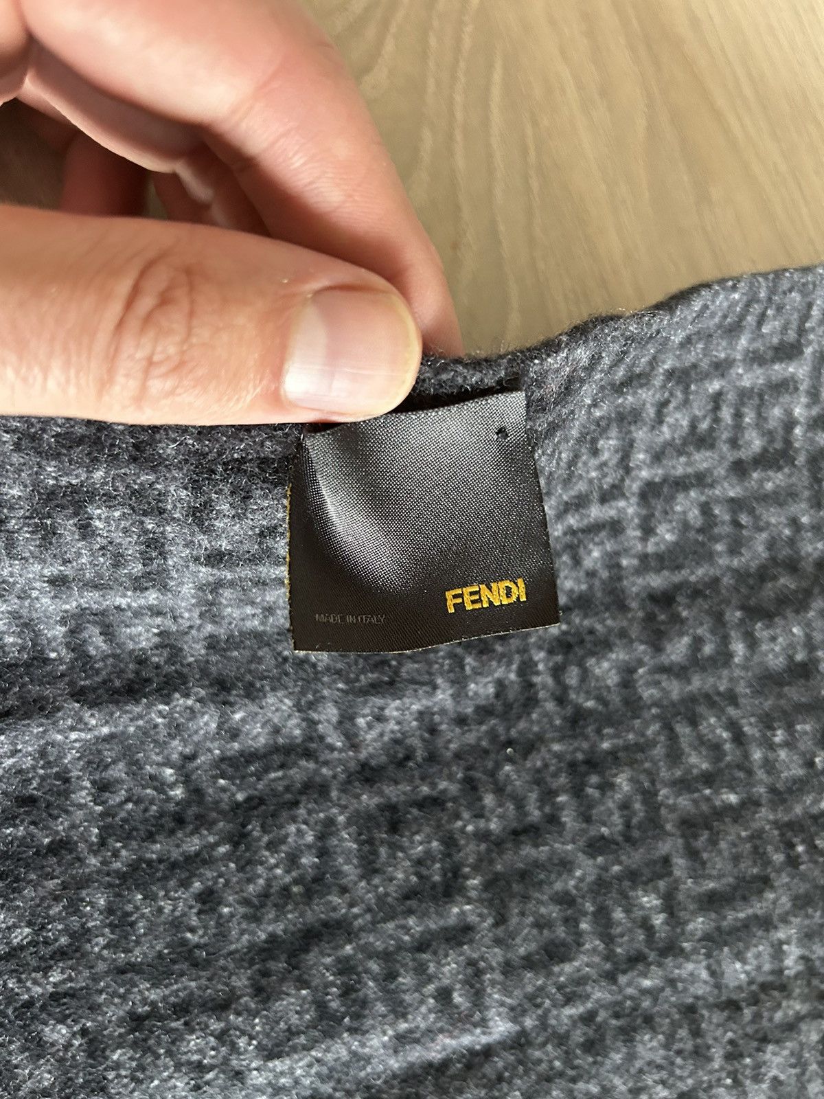 Fendi FF Zucca Monogram Wool Scarf Size ONE SIZE - 4 Thumbnail