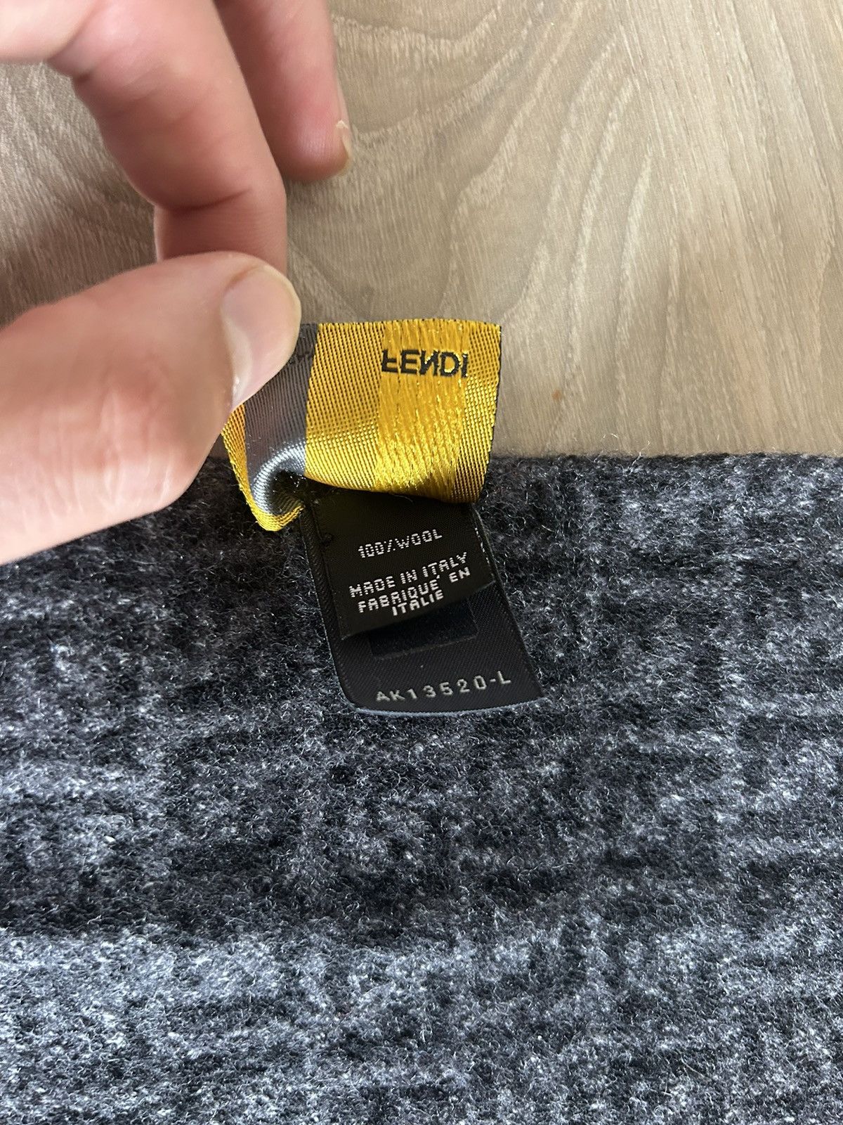 Fendi FF Zucca Monogram Wool Scarf Size ONE SIZE - 5 Thumbnail