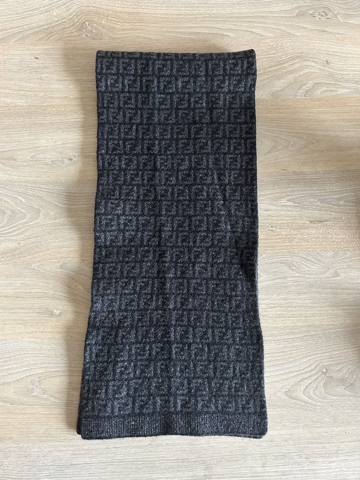 Fendi FF Zucca Monogram Wool Scarf Size ONE SIZE - 1 Thumbnail