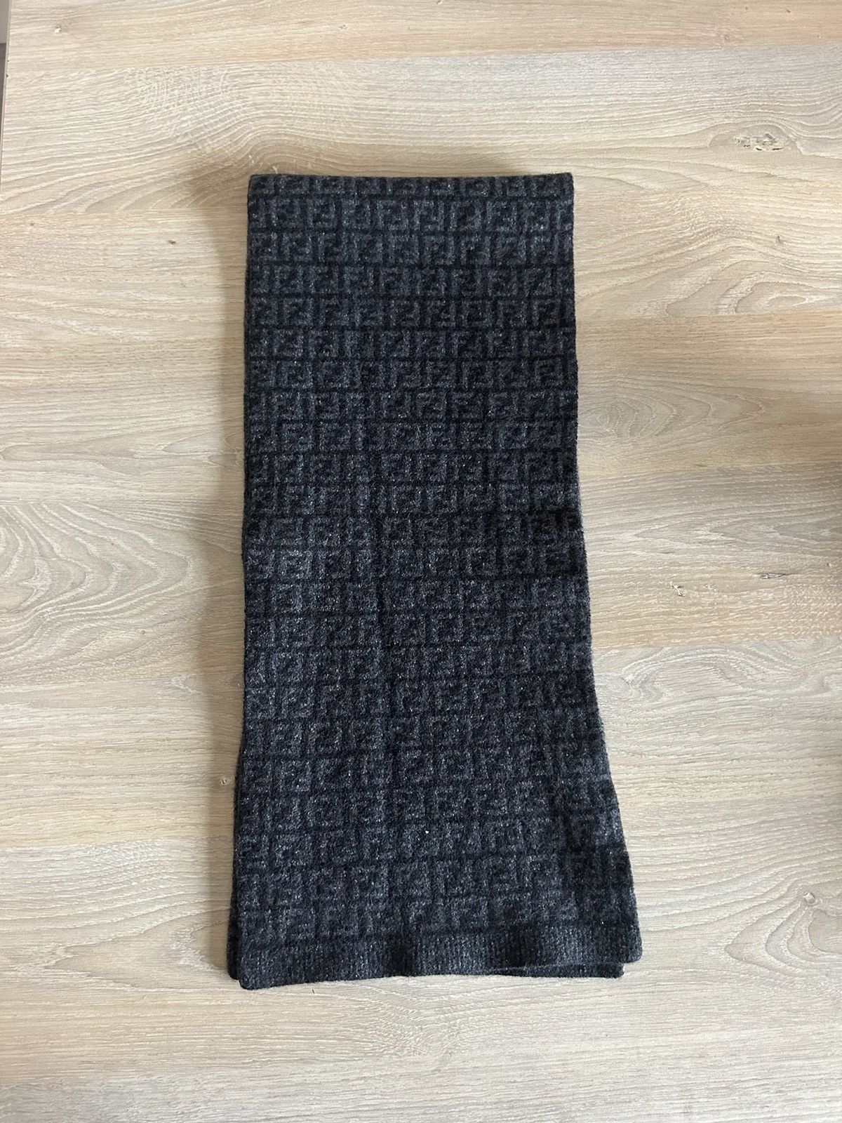 Fendi FF Zucca Monogram Wool Scarf Size ONE SIZE - 2 Thumbnail