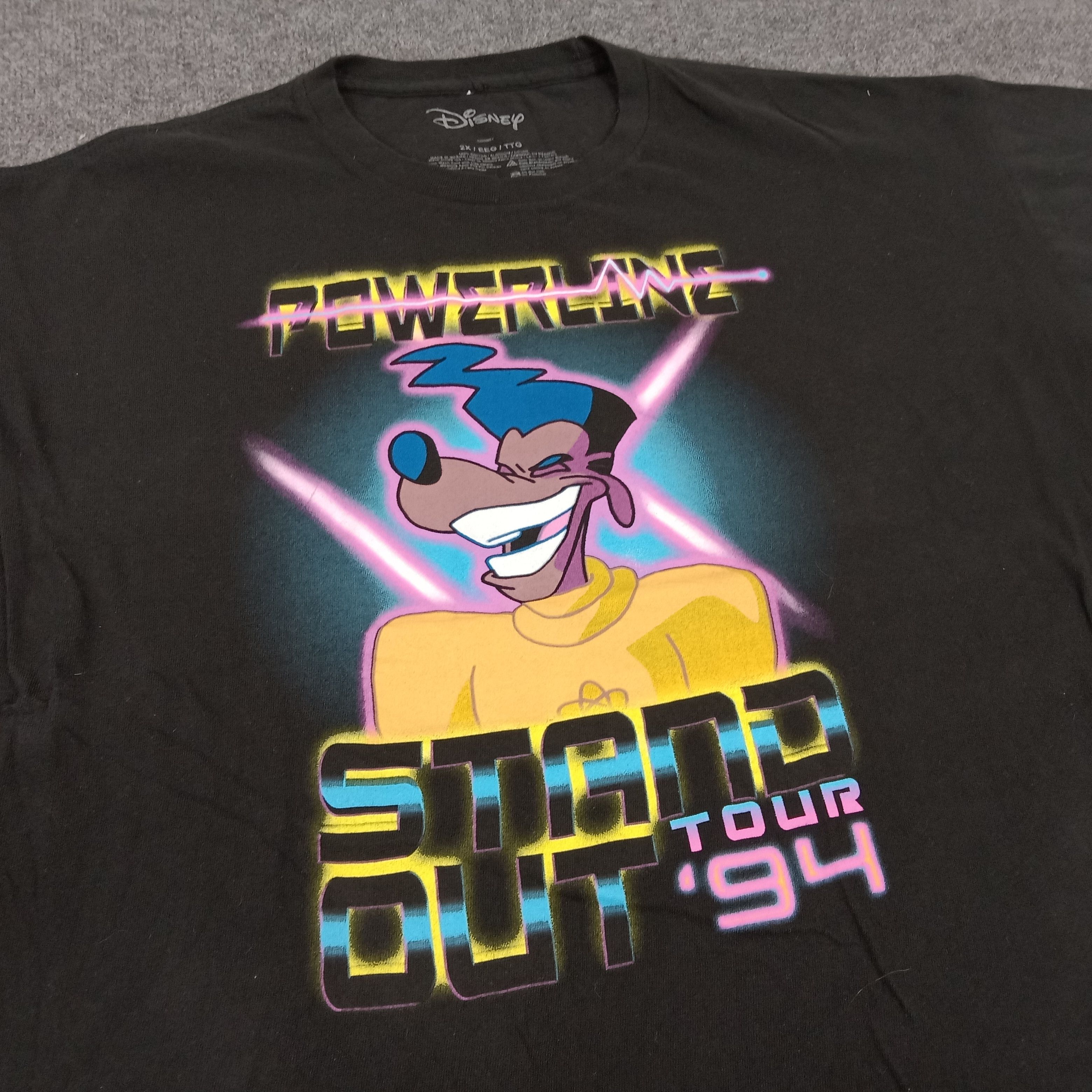 Cartoon Network × Disney × Vintage Powerline Stand out '94 Disney Tour Movie Tshirt Size US XL / EU 56 / 4 - 2 Thumbnail
