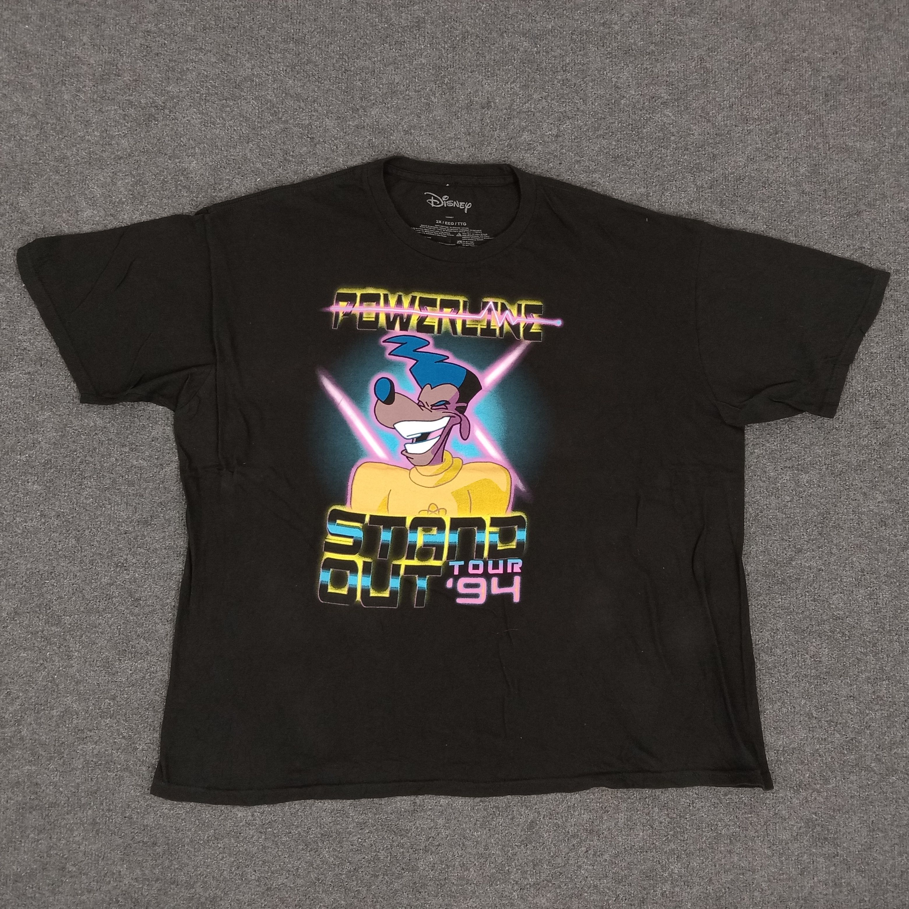 Cartoon Network × Disney × Vintage Powerline Stand out '94 Disney Tour Movie Tshirt Size US XL / EU 56 / 4 - 1 Thumbnail