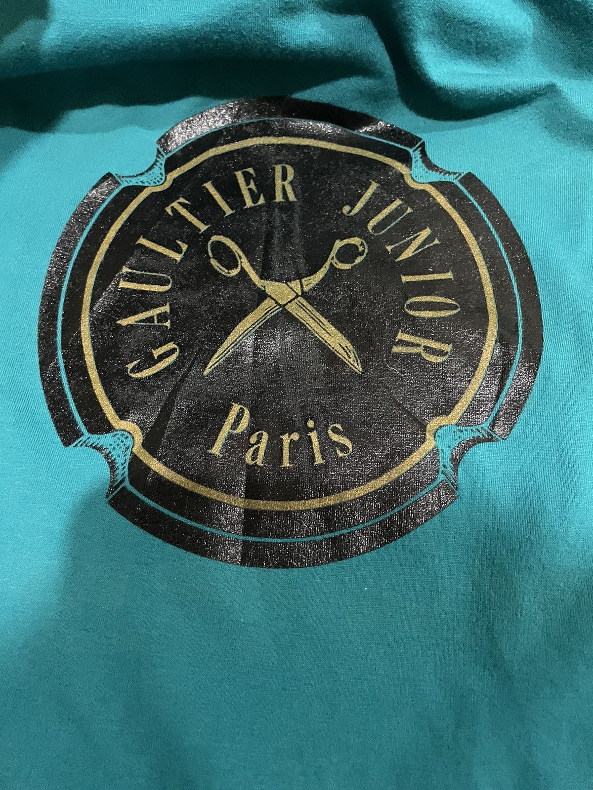 Jean Paul Gaultier VTG OG Jean Paul Gaultier Junior Long Sleeve Chest Logo Tee Size US L / EU 52-54 / 3 - 6 Thumbnail