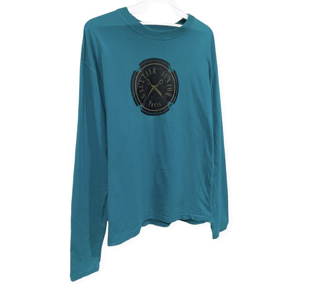 Jean Paul Gaultier VTG OG Jean Paul Gaultier Junior Long Sleeve Chest Logo Tee Size US L / EU 52-54 / 3 - 3 Thumbnail