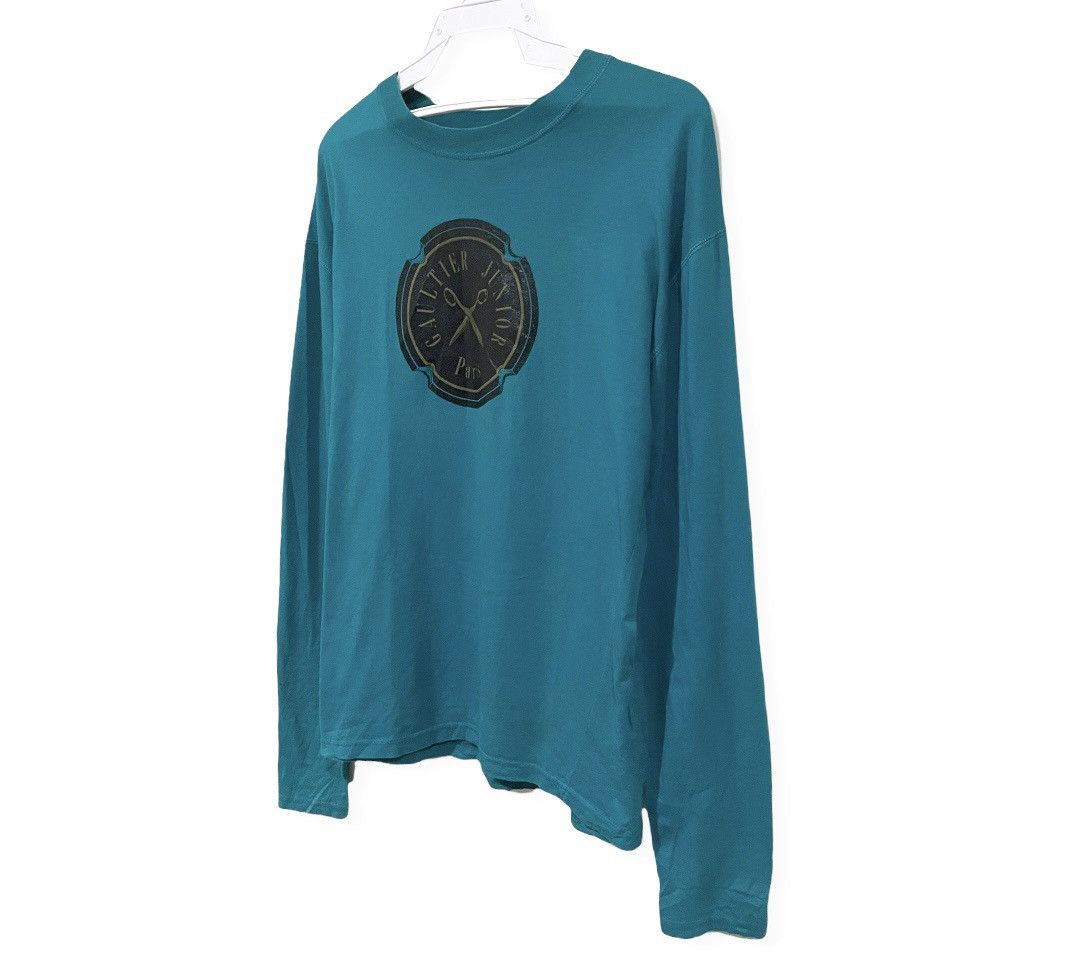 Jean Paul Gaultier VTG OG Jean Paul Gaultier Junior Long Sleeve Chest Logo Tee Size US L / EU 52-54 / 3 - 4 Thumbnail