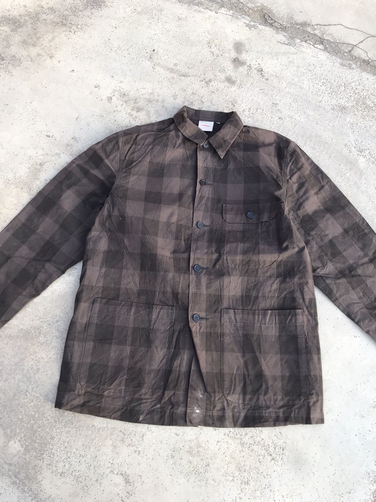 Beams Plus × Japanese Brand BEAMS STRIPED WORKWEAR JACKET Size US L / EU 52-54 / 3 - 3 Thumbnail