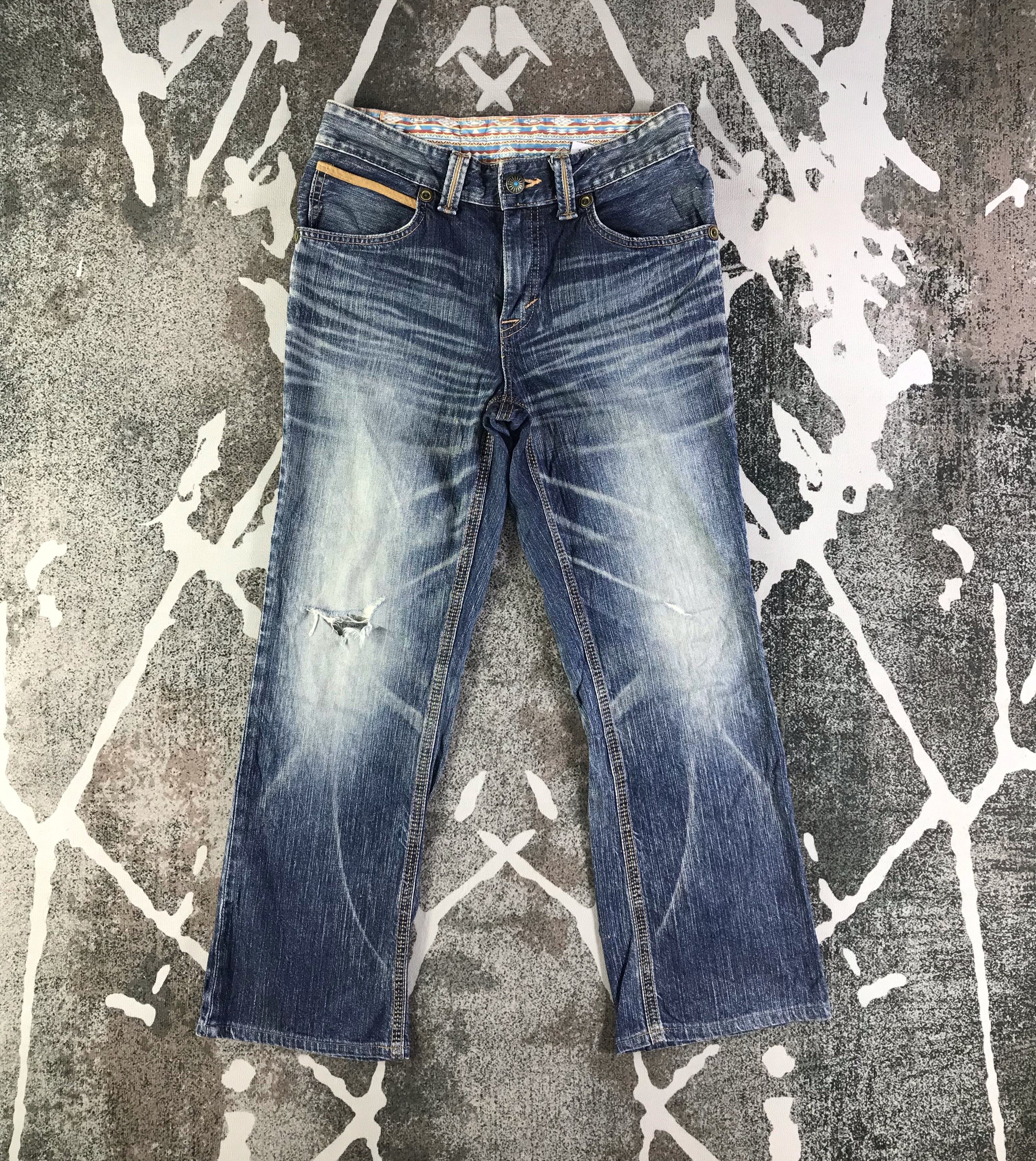 image of Vintage Edwin Xv Jeans Faded Blue Denim, Men's (Size 30)