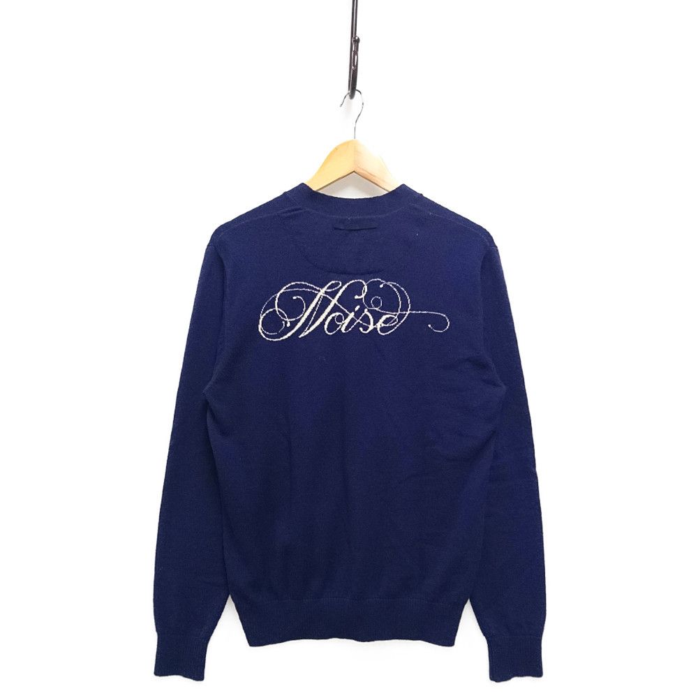 Sweater Navy Logo Cashmere Knit Cardigan