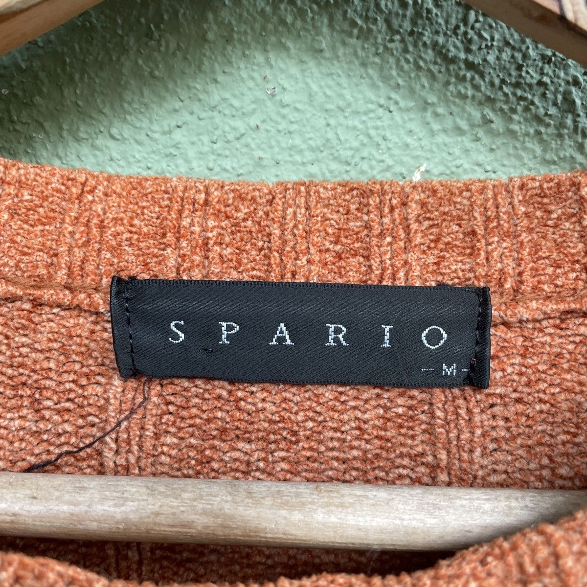 Aran Isles Knitwear × Homespun Knitwear × Japanese Brand Vintage Spario Velvet Striped Orange Knitwear Sweater Size US L / EU 52-54 / 3 - 6 Thumbnail